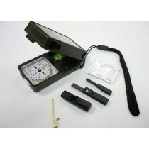 Kit Sopravvivenza Escursione;Bussola,Termometro,Pietra Focaia,Torcia,Fischietto.
