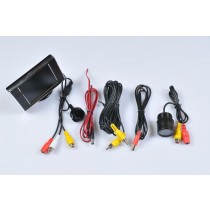 KIT TELECAMERA RETROMARCIA CABLATO LED MONITOR LCD 3,5"