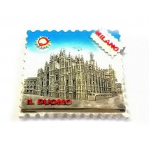 Calamita Magnete Souvenir from Italy in Resina Milano  DUOMO "STAMP"