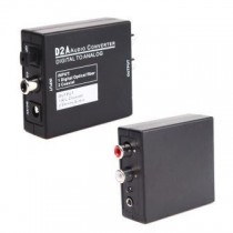 MINI CONVERTITORE AUDIO DA DIGITALE AD ANALOGICO A TOSLINK COASSIALE OTTICO RCA L/R