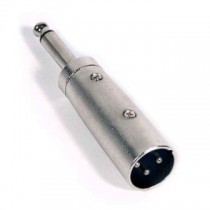 ADATTATORE JACK AUDIO MONO 6.35 mm  MASCHIO TO CANNON XLR MASCHIO