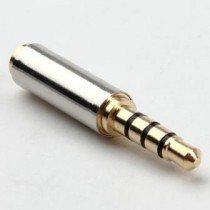 ADATTATORE JACK AUDIO 2.5 F / 3.5 M (4 CANALI) TRRS