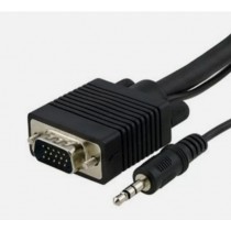 CAVO AUDIO VIDEO VGA/SVGA/XGA JACK 3.5mm M/M. 3mt.; AUDIO VIDEO CABLE 2IN1