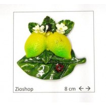 Calamita Magnete Frigo Fridge Magnets  LIMONI CON COCCINELLA   