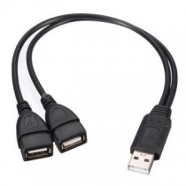 Adattatore USB 2.0  AM/2AF 3A DATI-CHARGEUSB Data/ Power Splitter Cable 39cm