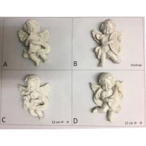 Calamita da Frigo Magnete Resina"SWEET ANGELS"ANGELI BIANCHI;Fridge Magnet Souvenir 