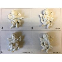 Calamita da Frigo Magnete Resina"SWEET ANGELS"ANGELI BIANCHI 2 ;Fridge Magnet Souvenir 