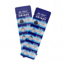 SET 5 BATTERIE CR1620 LITIO 3V;LITHIUM BATTERIES 3V 5PCS