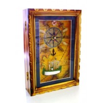 CASSETTA PORTA CHIAVI  PORTACHIAVE PORTA OGGETTI IN LEGNO YS001