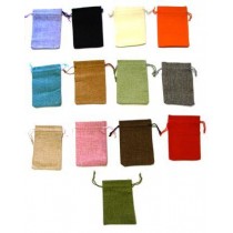 SACCHETTINI LINO 10x14 cm CONFETTI BOMBONIERA PORTARISO BATTESIMO COMUNIONE EVENTI Quantità/Colore a Scelta