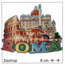 12 x Calamita Frigo Magnete Souvenir "ROMA COLOSSEO LUPA CAPITOLINA SAN PIETRO P.SPAGNA" Fridge Magnet  From Italy