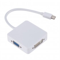 Cavo Adattatore CONVERTITORE DA DP DISPLAYPORT A VGA DVI E HDMI 3 IN 1