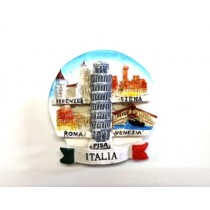 CALAMITA FRIGO SOUVENIR ITALIA TONDO MONUMENTI  FIRENZE SIENA ROMA VENEZIA PISA