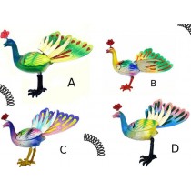 Calamita Magnete Frigo Pavone con molla;Fridge Magnets Peacock