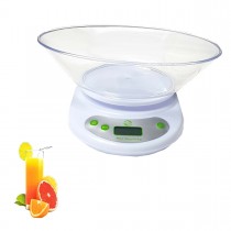BILANCIA DIGITALE LCD DA CUCINA CON VASSOIO ELETTRONICA DA 1 GR A 5 KG TARA B01