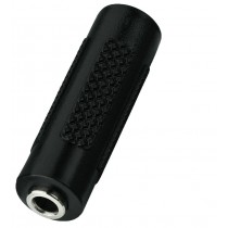 ACCOPPIATORE Audio 3.5 mm Jack Femmina a Femmina Stereo NERO GENDER CHANGER