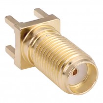 CONNETTORE COASSIALE SMA FEMMINA DRITTO PCB THT LUNGO 