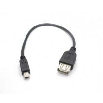 Adattatore cavetto OTG HOST compatibile cavo mini USB maschio / USB 2.0 femmina