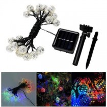 20 LED SFERA MAROCCHINA 5Mt AD ENERGIA SOLARE CON PANNELLO