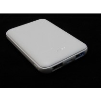 MINI POWER BANK SLIM 6500mAh 2  USB OUTPUT 