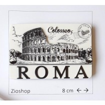 Calamita Magnete Souvenir Roma Colosseo  Effetto Marmo  FRIDGE MAGNET FROM ITALY