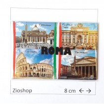 Calamita Magnete Frigo Souvenir Stampa Monumenti Roma Fridge Magnets 4018