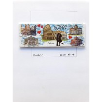 Calamita Stampa Magnete Frigo Souvenir Innamorarsi a Roma Love Rome Fridge Magnets 4123