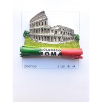 Calamita Magnete Frigo Souvenir Roma Colosseo Tricolore fridge magnets Rome