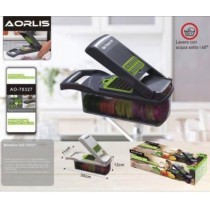 AORLIS MANDOLINA AFFETTATRICE PROFESSIONALE 6 IN 1 AO-78327 AFFETTA VERDURE TRITATUTTO AFFETTATRICE MONDOLINA MULTIFUNZIONE 