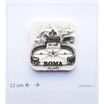 Calamita Magnete Frigo Souvenir ROMA S. Pietro Schizzi Vaticano Italy Rome Fridge Magnets 