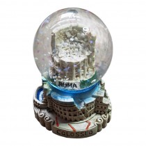 PALLA DI NEVE IN VETRO MONUMENTO ROMA COLOSSEO SNOWBALL FROM ROME 