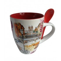Tazza Mug con il cucchiaino Souvenir Ricordi Roma 4660