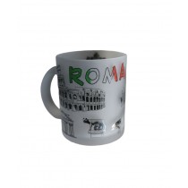 Tazza Tazze Mug in Vetro Temperato Satinato Souvenir Ricordi Roma da Collezione 4664