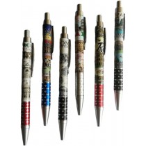 Penna Biro Monumenti Roma Impugnatura Colori Misti Souvenir Pen From Italy Rome Monuments