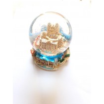 65mm PALLA DI NEVE SFERA IN VETRO ROMA 4 MONUMENTI SNOWGLOBE SOUVENIR FROM ROME 4829