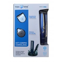 TEKONE TAGLIACAPELLI KIT CORPO CORDLESS A 10 PEZZI PG105