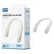 MAYOU VENTILATORE A COLLO A 3 VELOCITA' 1200mAh YH0051 – BIANCO - INDOSSABILE AL COLLO - RICARICABILE