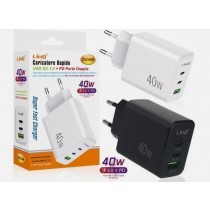 LINQ CARICATORE RAPIDO DOPPIO PD QC 3.0 40W  TAC40W