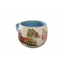 TAZZA ROTONDA PER LA CUCINA CON MANICO Tazza da cappuccino in ceramica ROMA 5691