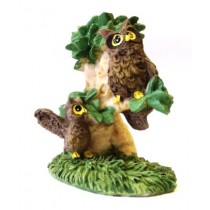 IDEA REGALO BOMBONIERA LAUREA GUFI SU RAMI in Resina 