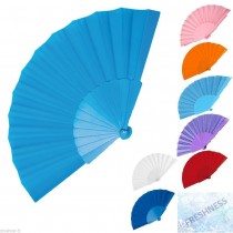 VENTAGLI VENTAGLIO  MATRIMONIO WEDDING SPOSA TINTA UNITA FESTE BOMBONIERA QUANTITA' SELEZIONABILE DA 10 PEZZI A 40 PEZZI