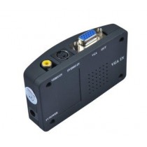 Convertitore Video da RCA,S-Video a VGA per Monitor PC o Proiettori