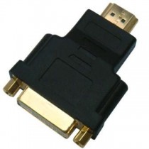 ADATTATORE DVI F / HDMI M; DVI FEMALE TO HDMI MALE ADAPTER 1080P