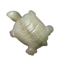 STATUA TARTARUGA IN POLVERE DI GIADA E RESINA PORTAFORTUNA