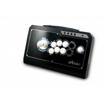 QANBA- Joystick Professionale Fightstick, PS3,Pc,XBOX360 Black&White 8 Pulsanti