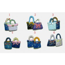 BORSETTA CALAMITA MAGNETE IN RESINA "SHOPPING JEANS BAG"