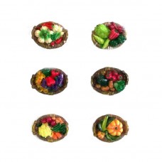 CALAMITA MAGNETE IN RESINA CESTO VERDURA; FRIDGE MAGNETS VEGETABLE