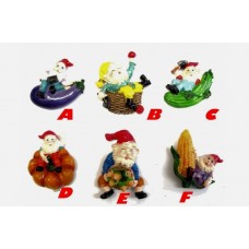 CALAMITA MAGNETE IN RESINA "GNOMI DEL BOSCO CON VERDUERE"