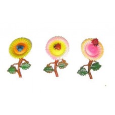 CALAMITA MAGNETE IN PLASTICA COCCINELLA SU GIRASOLE;FRIDGE MAGNET SUNFLOWER