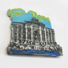 CALAMITA MAGNETE RESINA FONTANA DI TREVI ROMA ITALIA:FRIDGE MAGNET FROM ITALY